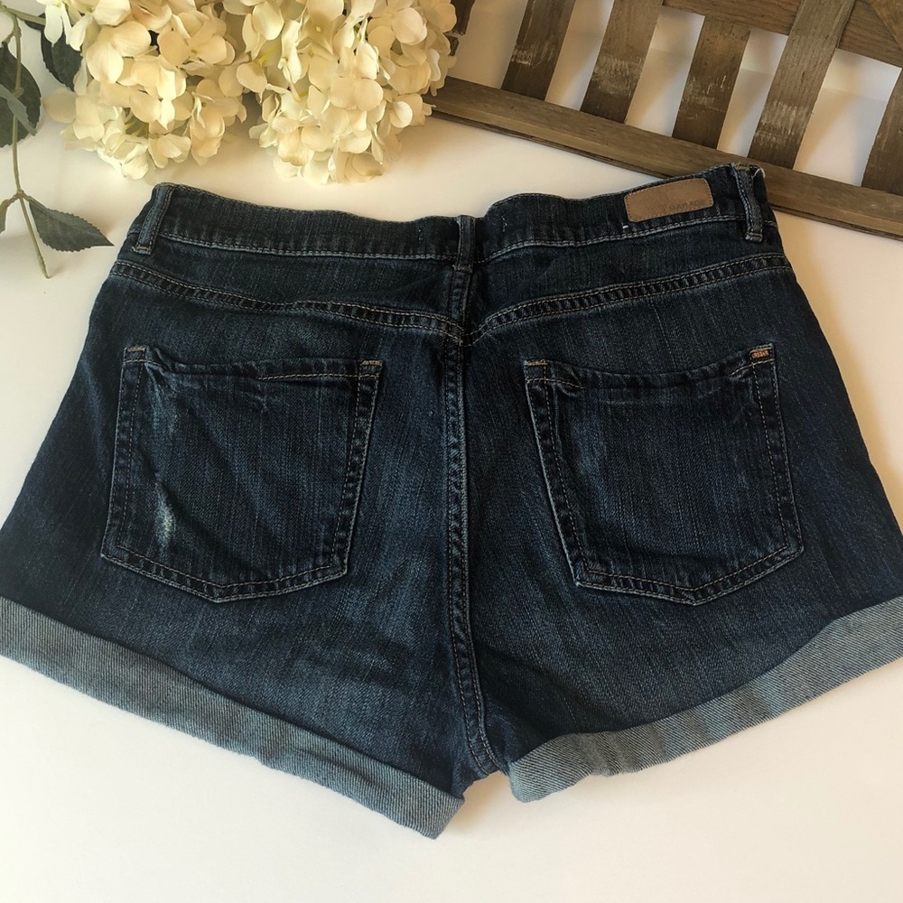 High waisted jean shorts